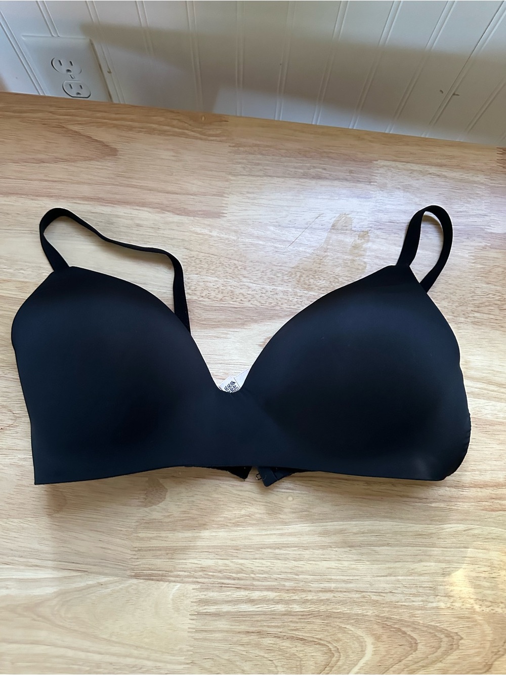 Victoria Secret Bra 34DD T Shirt Lightly Lined Wireless Black EUC